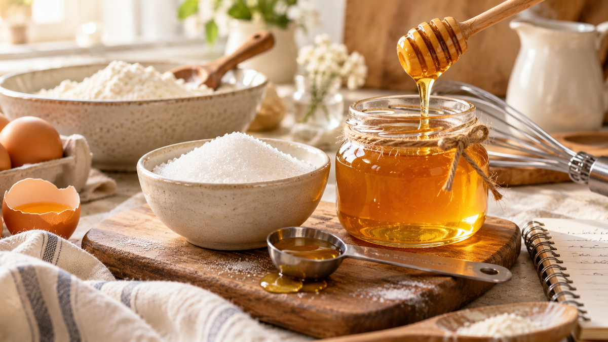 Remplacer le sucre par du miel : quantités, cuisson et astuces